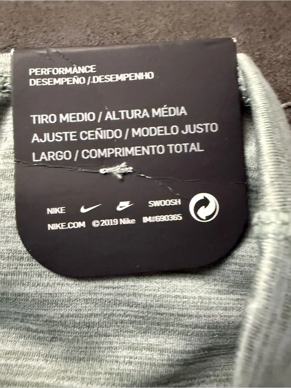 Nike Sage Green Seamless Workout Leggings